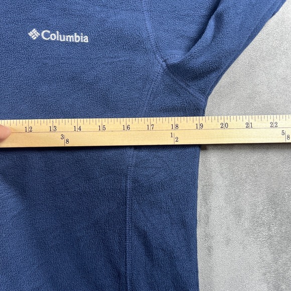 Columbia Mens XS Navy Blue Half Zip Fleece Pullover Sweater XM6279 1575001 - Picture 10 of 11